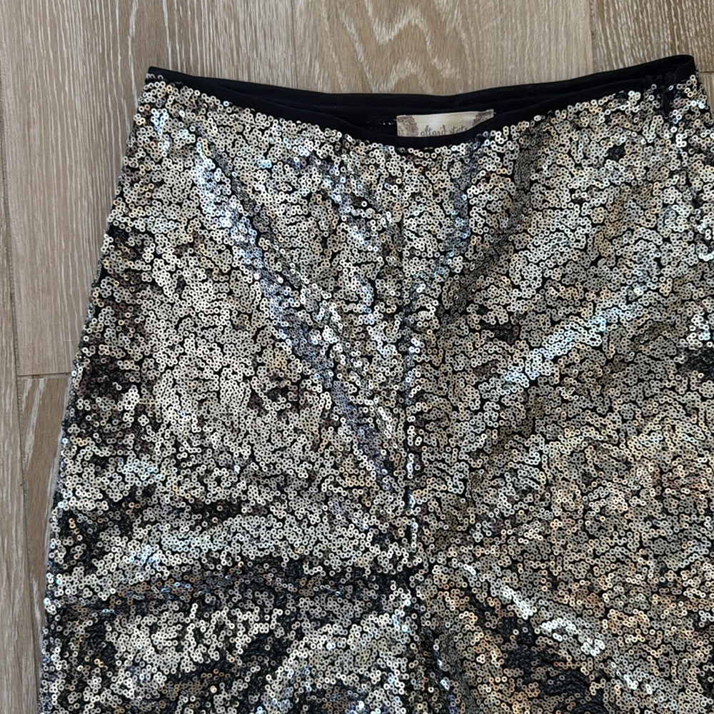 Altar'd State Black and Silver Sequin Pants S - Picture 2 of 10